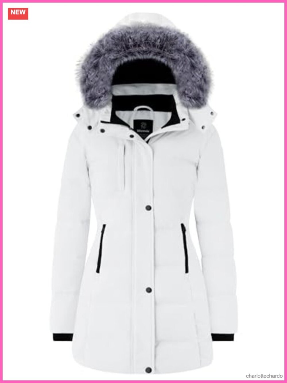 Women's Puffer Jacket Recycled Insulation Long Winter Coat Parka